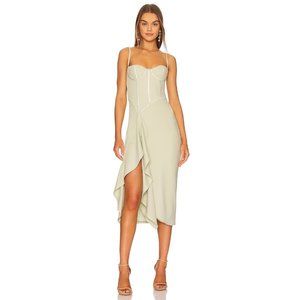 Katie May Doutzen Dress in Sage Small New Womens Corset Cocktail